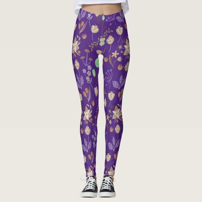 Legging Incrível Padrão Floral (Frente)