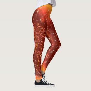 Legging Incrível Tigre Correndo - Galáxia Starry Night 