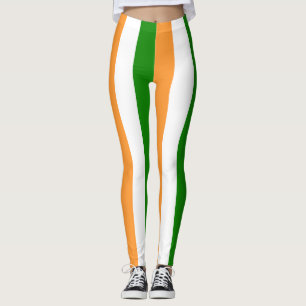 Legging Índia - Cores de Bandeiras Nacionais Verticais