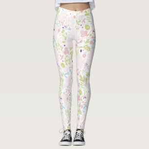 Legging indicação do teste padrão floral