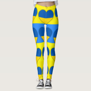 Legging Indicador da Ucrânia Blue Yellow Thunder_Cove