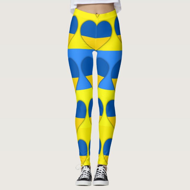 Legging Indicador da Ucrânia Blue Yellow Thunder_Cove  (Frente)