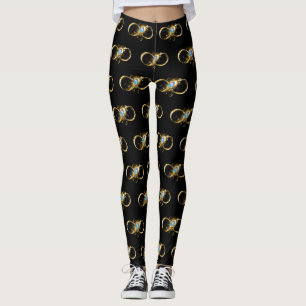 Legging Infinidade com a pena Pavão de Ouro