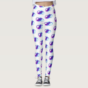 Legging Infinito com Pena Roxa