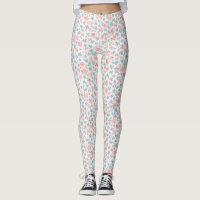 Início dos anos 1900 Repro Floral Impressão Leggin