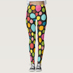 Legging Inspiração Colorida de Padrão Cortante