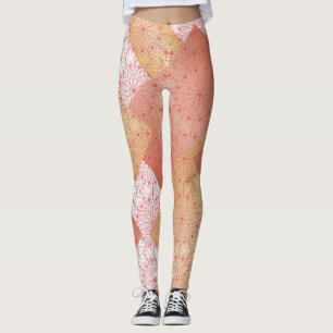 Legging Inspirações do bloco e do pavão da cor