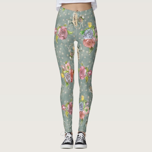 Legging Inspirada Por Alice No País das Maravilhas (Frente)