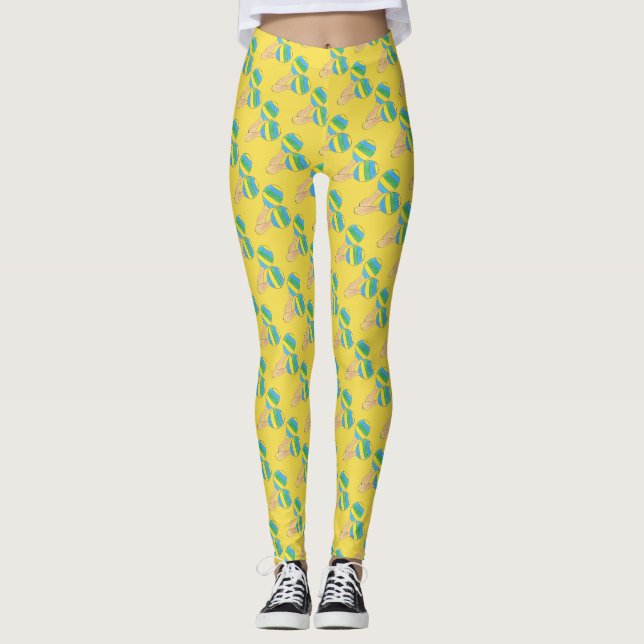 Legging Instrumento Musical Maracas Fiesta Cinco de Mayo (Frente)