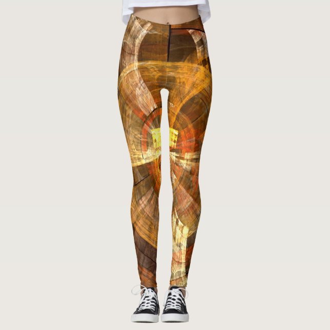 Legging Integridade Abstrato Art (Frente)