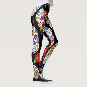 Legging Intimidação assustador e bloodcurdling do crâni