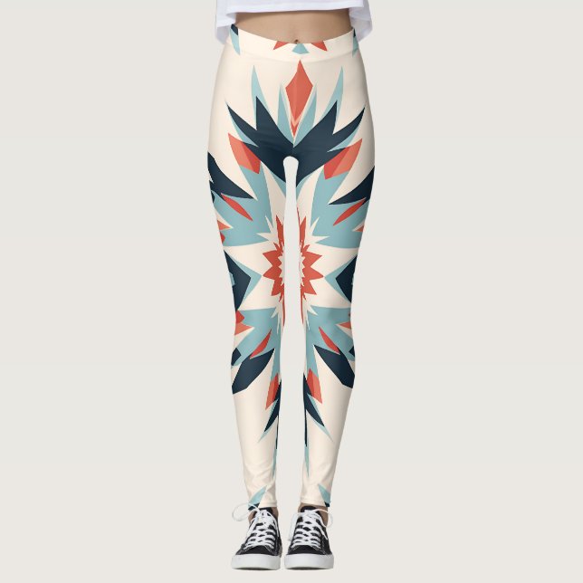 Legging Intrate Floral Ikat Medallion (Frente)