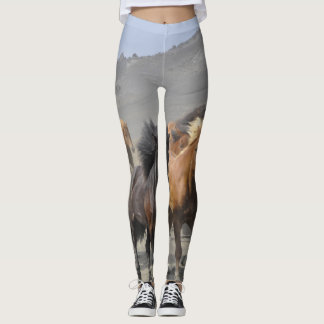 Legging Ioga dos cavalos selvagens