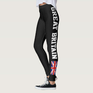 Legging Ioga inglesa da malhação do exercício da bandei