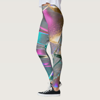 Legging Iridescent Rainbow - Holographic Glitter