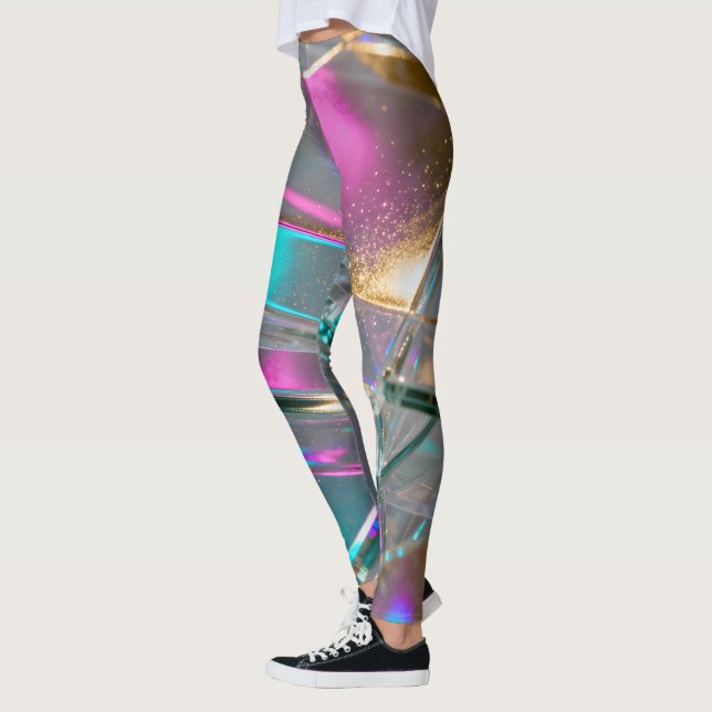 Legging Iridescent Rainbow  - Holographic Glitter  (Esquerda)