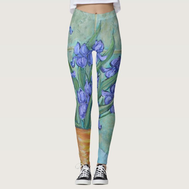 Legging Íris em um vaso (Frente)