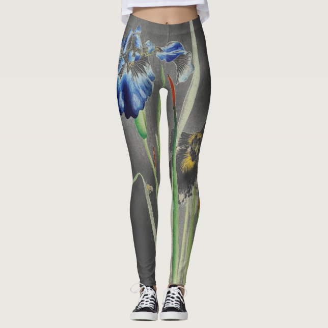 LEGGING IRIS IMPRESSÃO JAPONÊS EM CINZAS (Frente)