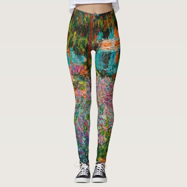 Legging Íris Jardim Monet Giverny flores (Frente)