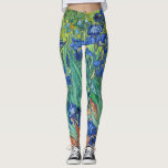 Legging Íris por Van Gogh<br><div class="desc">Íris por Van Gogh.
Visite por favor minha loja para um design mais interessante e uma mais escolha da cor.
=> zazzle.com/iwheels*</div>