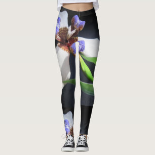 Legging Íris Púrpura E Branca