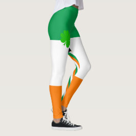 Legging Irlanda e Shamrock, Irish Flag e moda / esportes