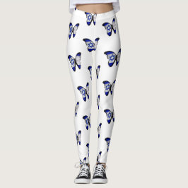 Legging Israel Flag Butterfly