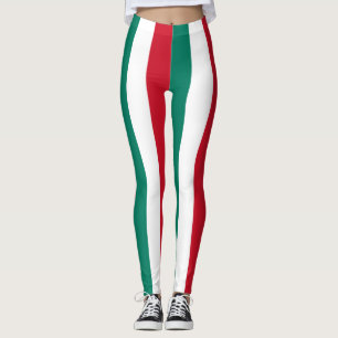 Legging Itália pavilhão Itália Itália Itália Il Tricolore