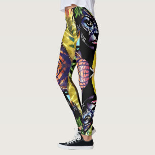 Legging "Itáyara" Pintou Fern - Mulheres Na Amazônia