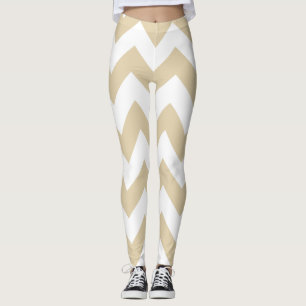 Legging Ivory Neutral Chevrons