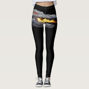 Legging Jacaré que cospe fogo