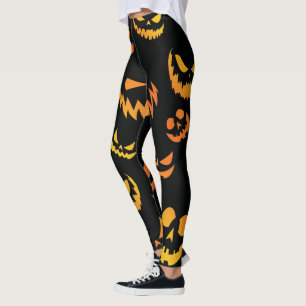 Legging Jack O Lanterna Cabeça de Bomba