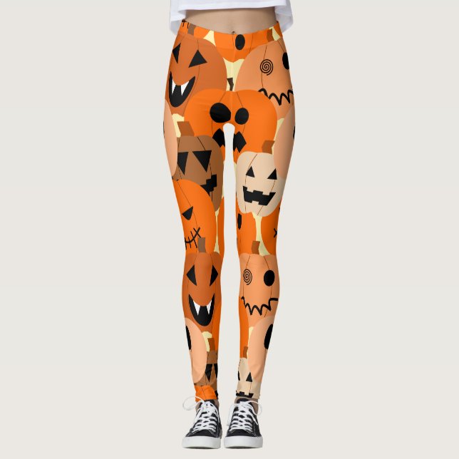 Legging Jack-o-Lanternas (Frente)