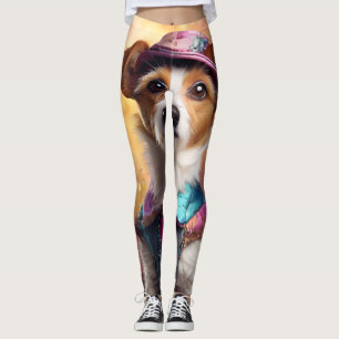 Legging Jack Russell em Figurino Vibrante
