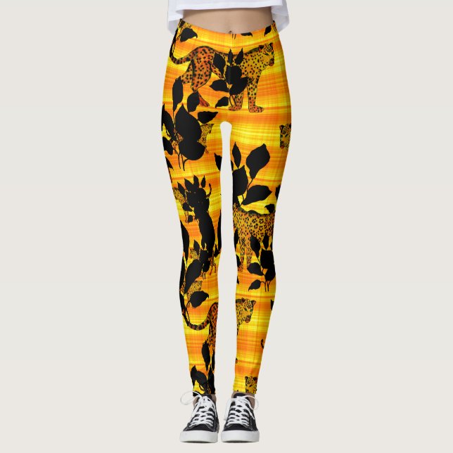 Legging Jaguar selvagem (Frente)