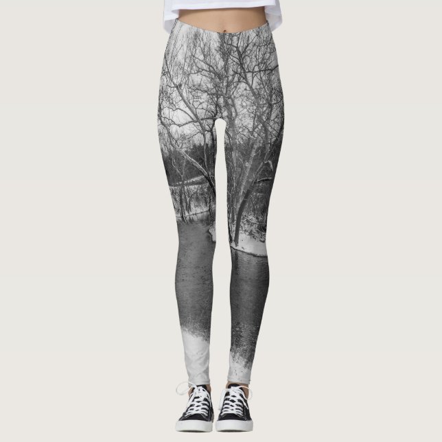 Legging James River Corta Escala de Cinza (Frente)