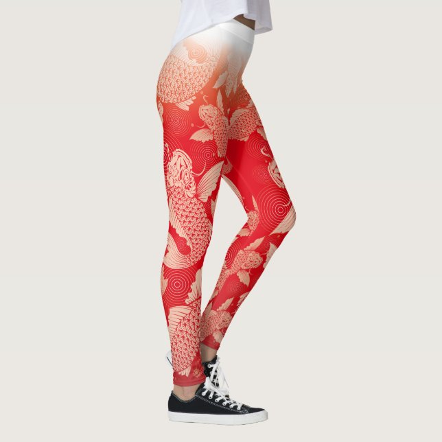 Legging Japanese carp red ground6@miyasan (Direita)
