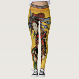 Legging Japonês Courtesan Oiran por Vincent van Gogh