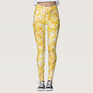 Legging Jardim Botânico de Mazipoodles - Butterscotch Amar