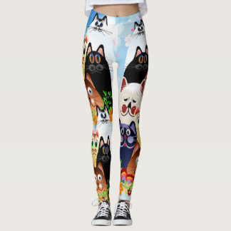 Legging JARDIM CLOWDER dos GATOS