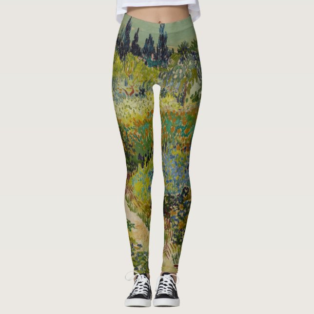 Legging Jardim de Arles por Vincent Van Gogh (Frente)