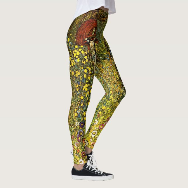 Legging Jardim de fazenda com Crucifixo por Gustav Klimt (Direita)