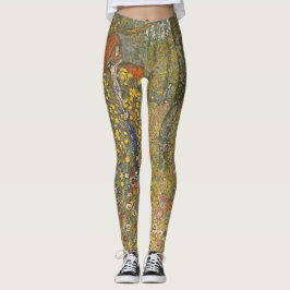 Legging Jardim de fazenda com Crucifixo (por Gustav Klimt)