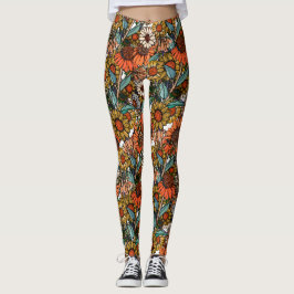 Legging Jardim de flor selvagem de Bush australiano