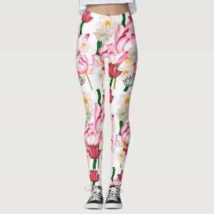 Legging Jardim de rosa de Mikitiez lotus