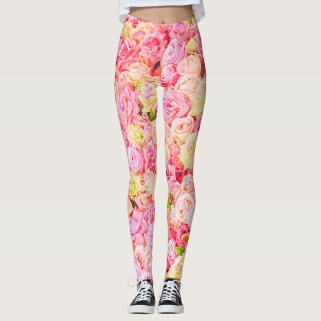 Legging Jardim de rosas (Frente)