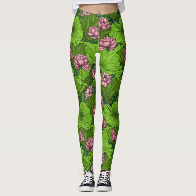 Legging Jardim Lotus (Frente)