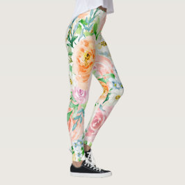 Legging Jardim romântico Pastel