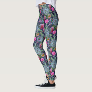 Legging Jardim tropical dos Succulents