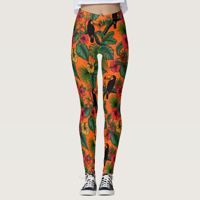 Legging Jardim tucano (Frente)